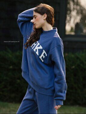Parke Navy Blue Oversized Pullover Sweatshirt - NWT